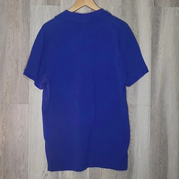 American Eagle Blue Collared Short Sleeve Polo Athletic Fit‎ Mens Medium - Picture 2 of 7